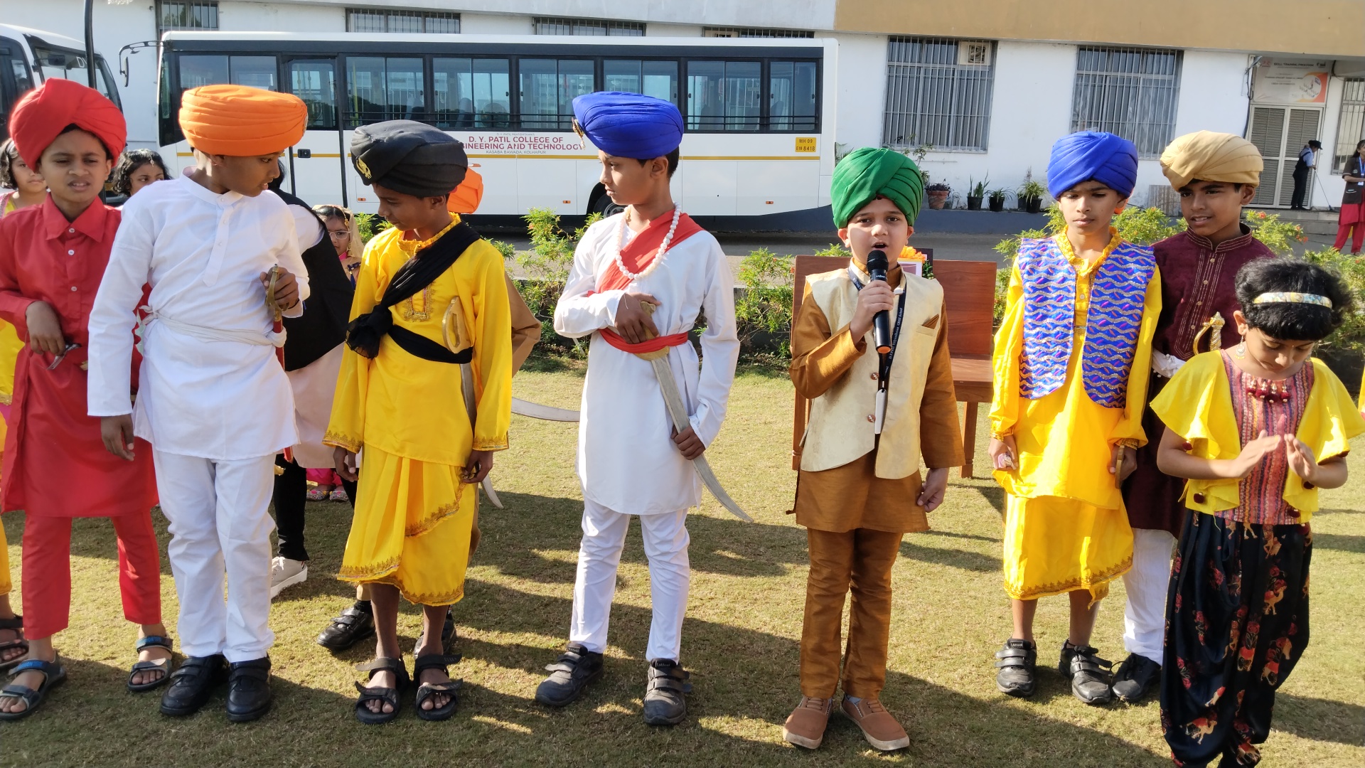 Children presenting their project work