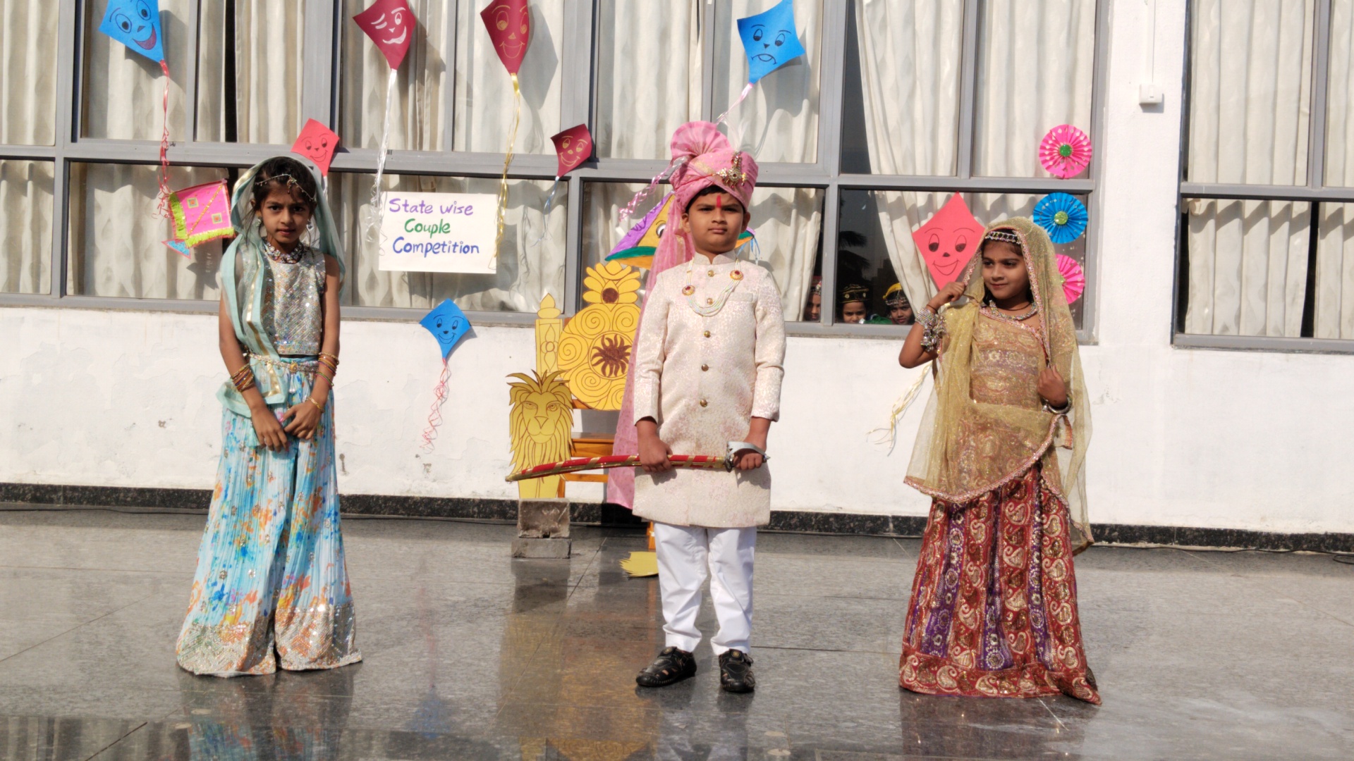 Children participating in a science experiment